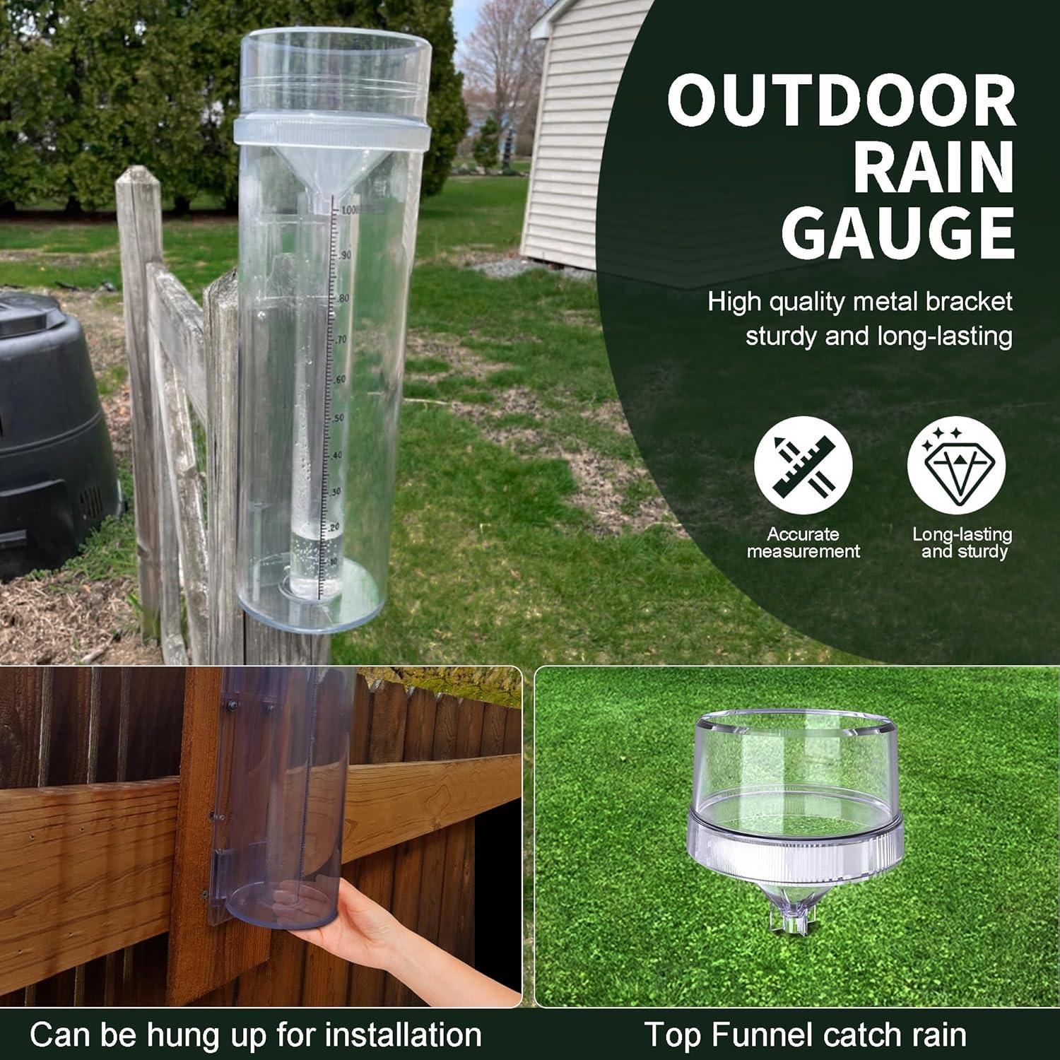 Pluviómetro Profesional LIGHTJAY 0.93 kg Resistente UV 27.94 cm