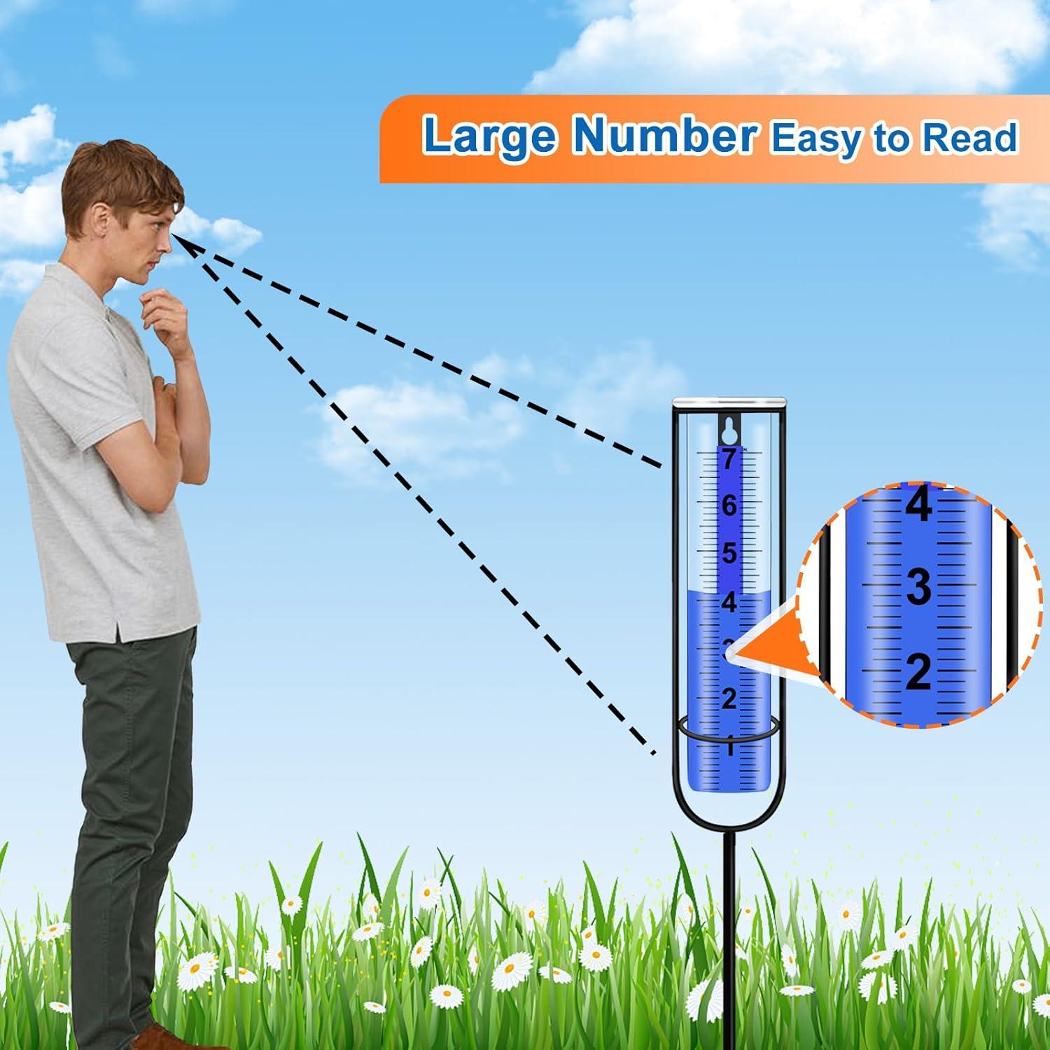 Pluviómetro Adofect a Prueba de Heladas 62.5 cm - Medición Precisa