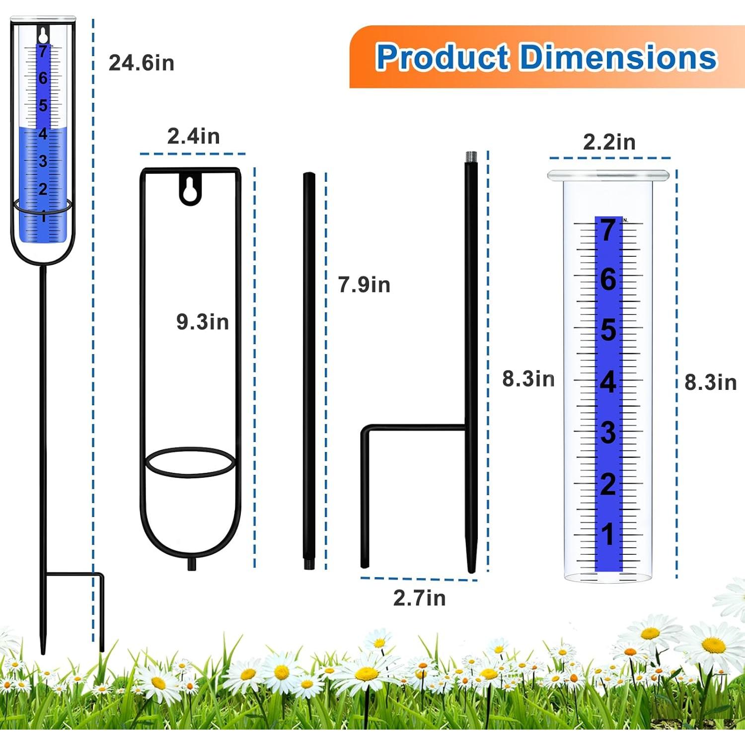Pluviómetro Adofect a Prueba de Heladas 62.5 cm - Medición Precisa