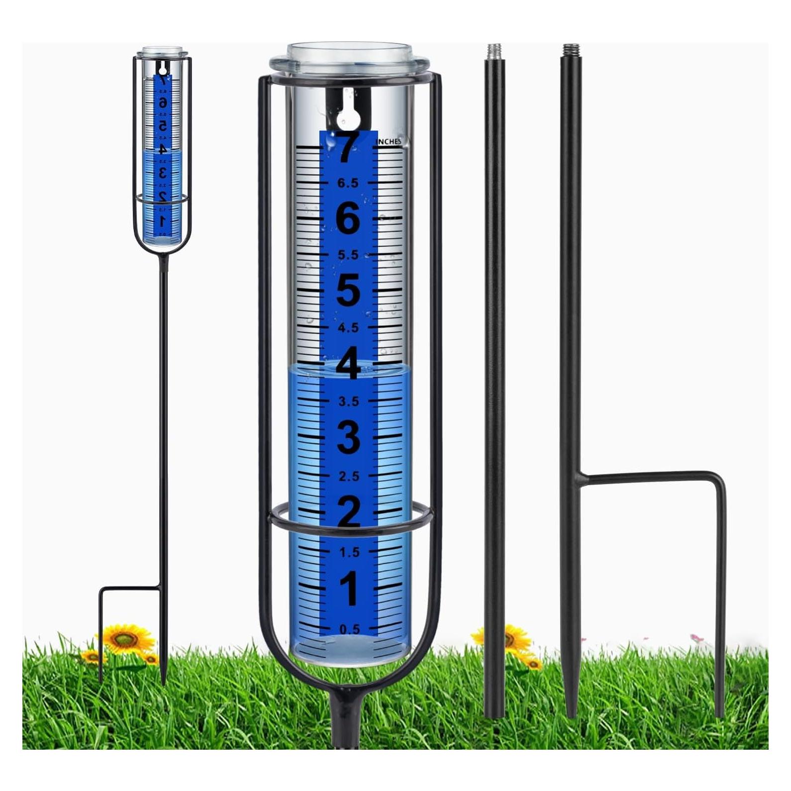 Pluviómetro Ajustable Ricihene-ATCH 73.66 cm para Jardín