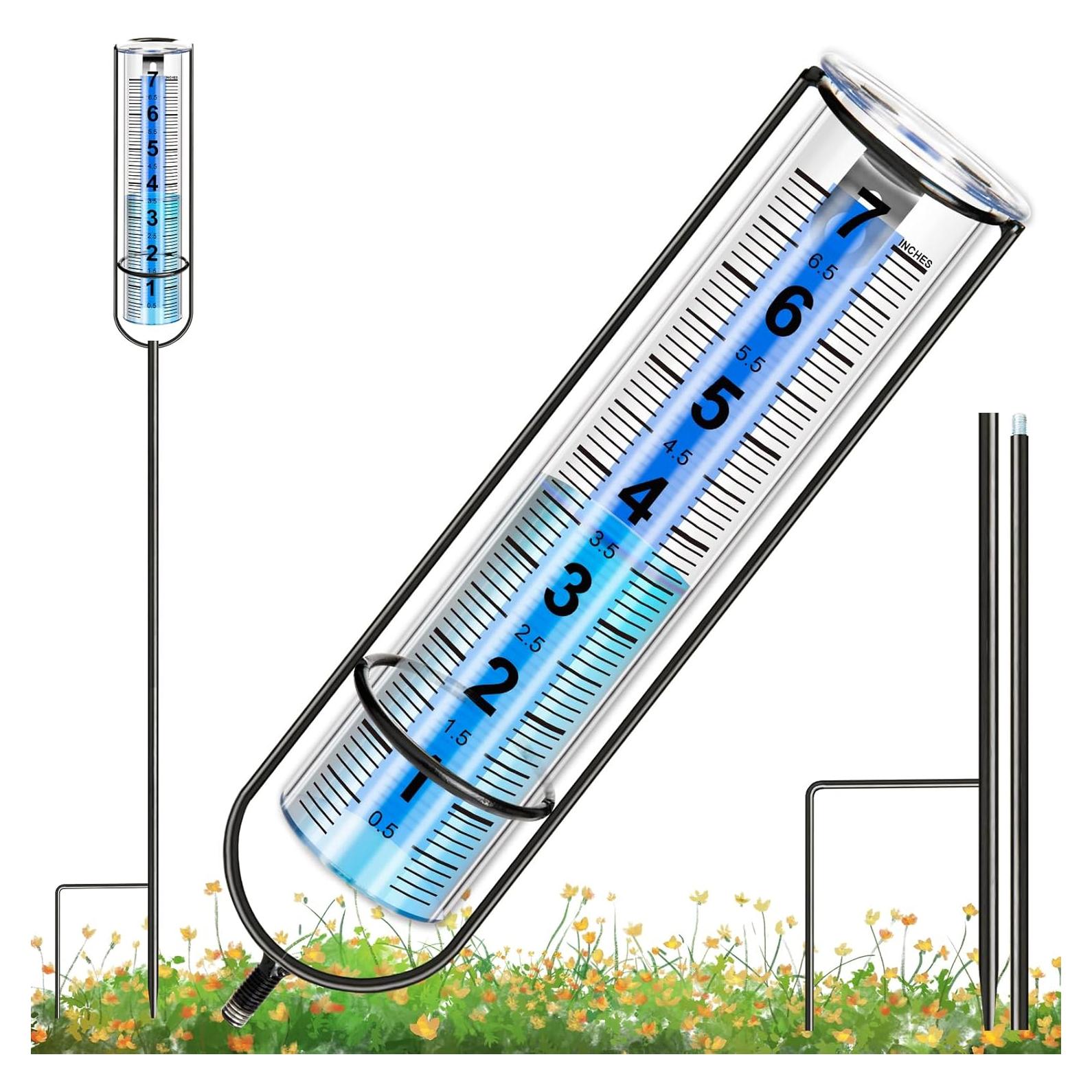 Medidor de Lluvia GDSZDDXX 17.78 cm Ajustable para Jardín