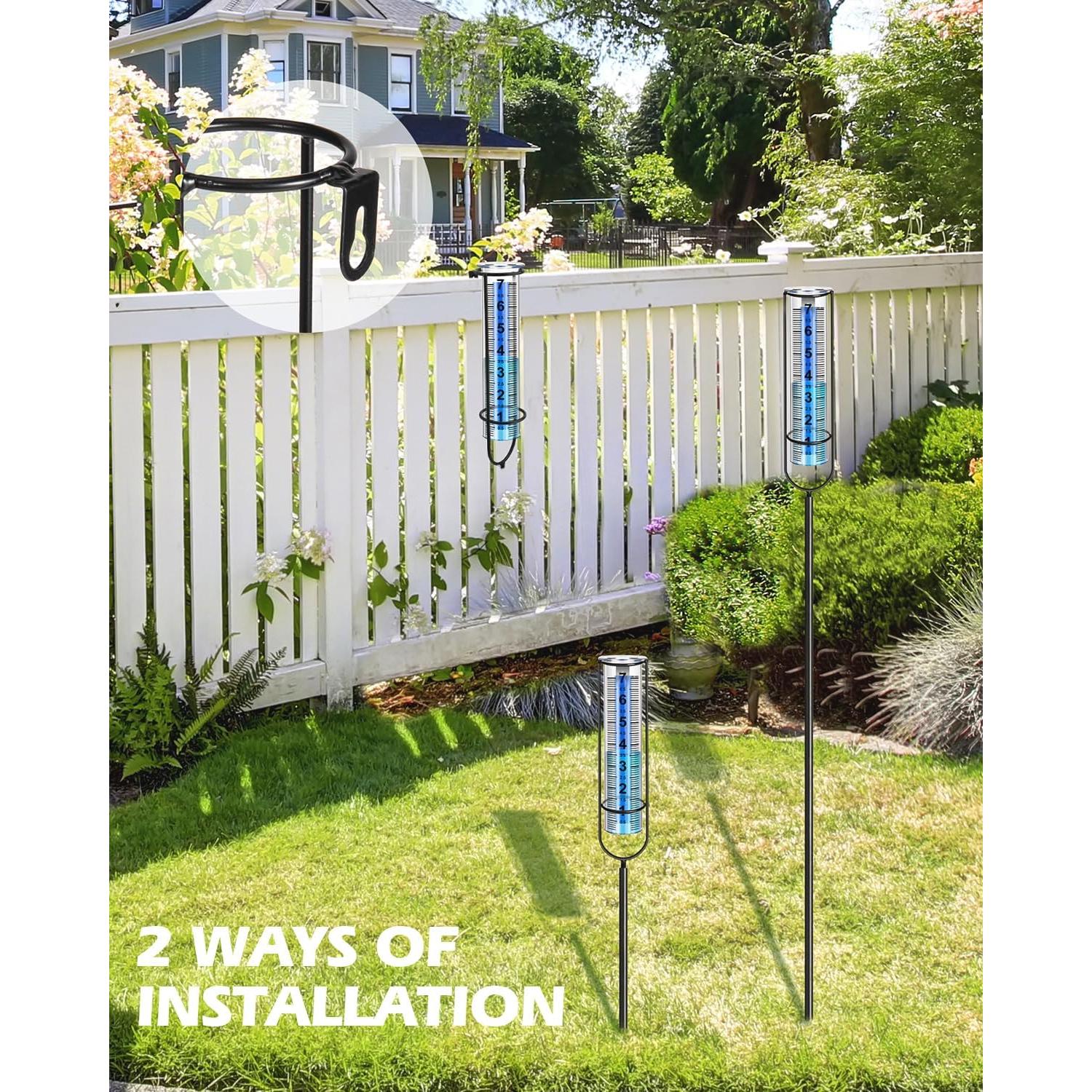 Medidor de Lluvia GDSZDDXX 17.78 cm Ajustable para Jardín