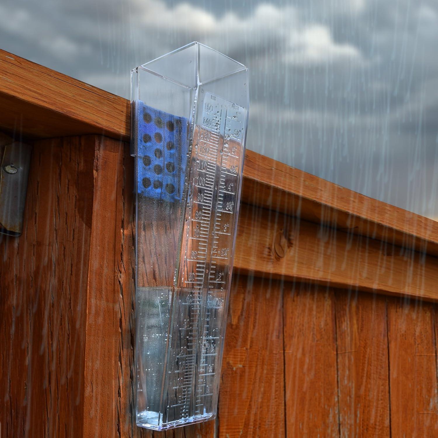 Pluviómetro Profesional RNK 150 mm para Jardín Resistente