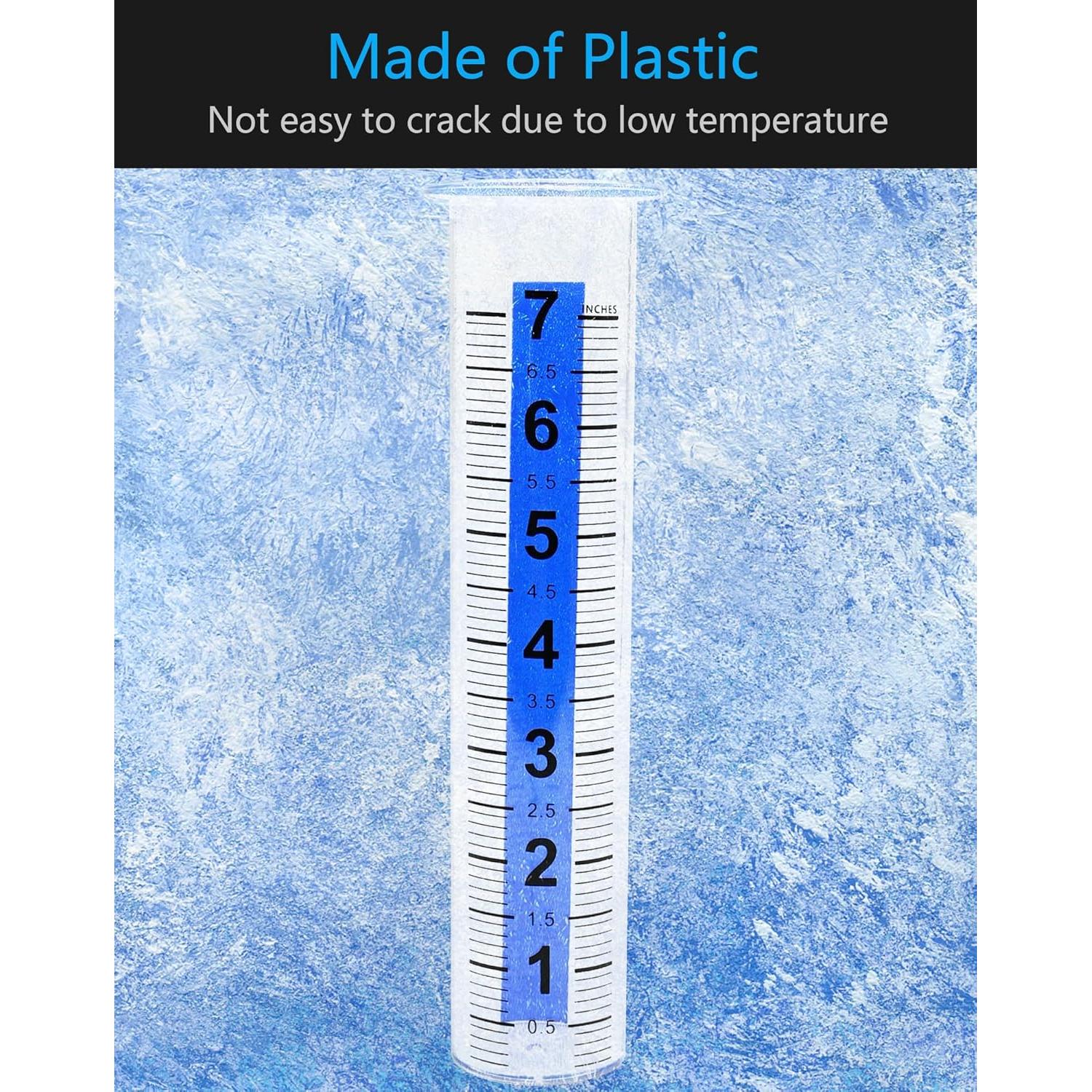 Pluviómetro de plástico Lueudu 71.4 cm altura ajustable