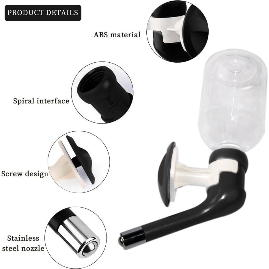 Botella dispensadora de agua para perros Andiker No-Drip 350ml