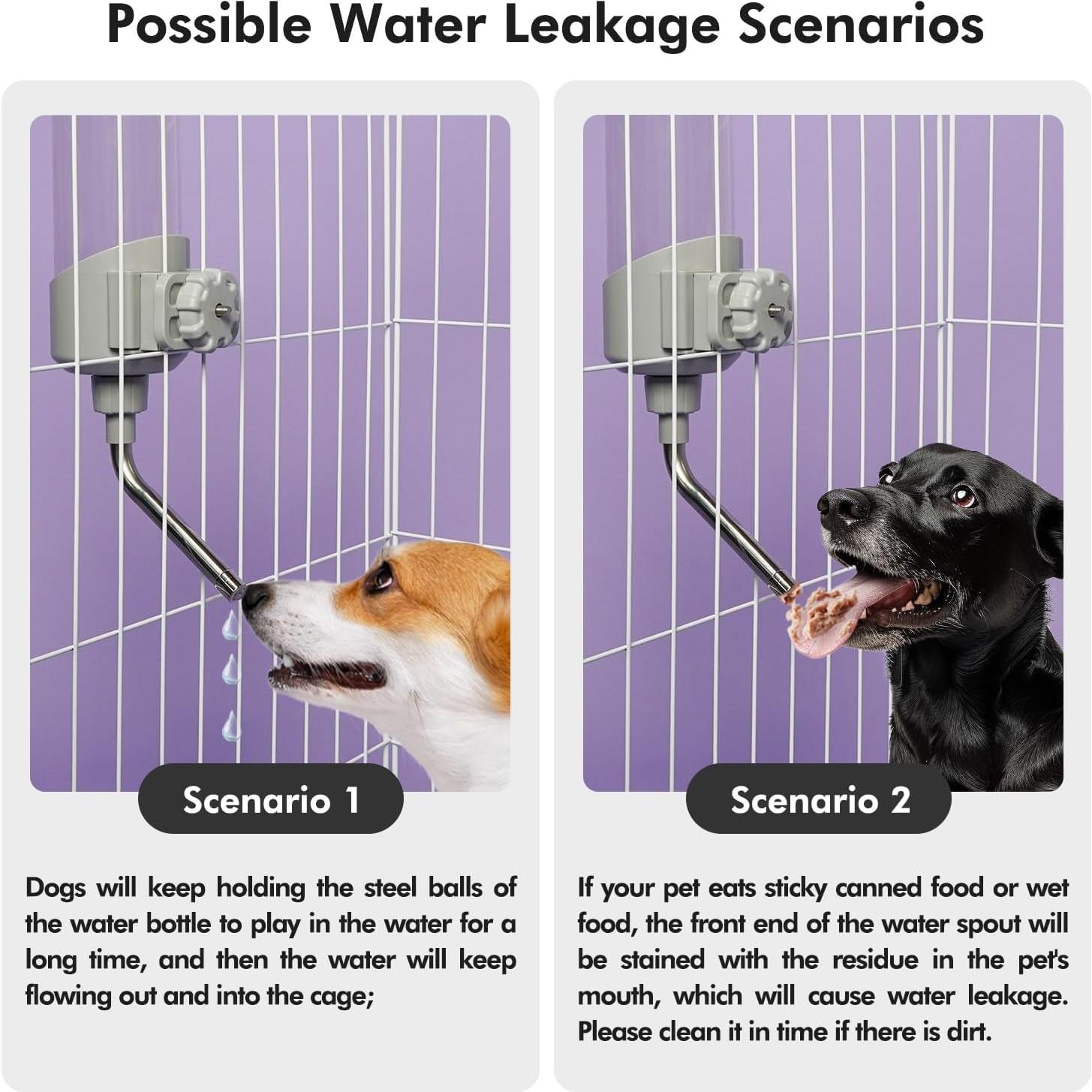 Dispensador de Agua para Mascotas VANNON 680ml Gris BPA Free