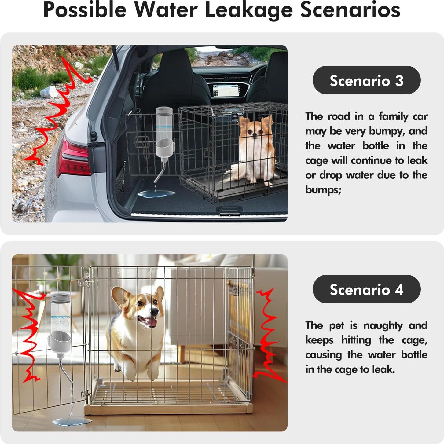 Dispensador de Agua para Mascotas VANNON 680ml Gris BPA Free