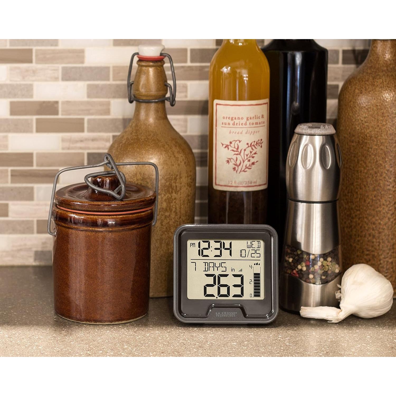 Estación de Lluvia Inalámbrica La Crosse 724-1409, Negra