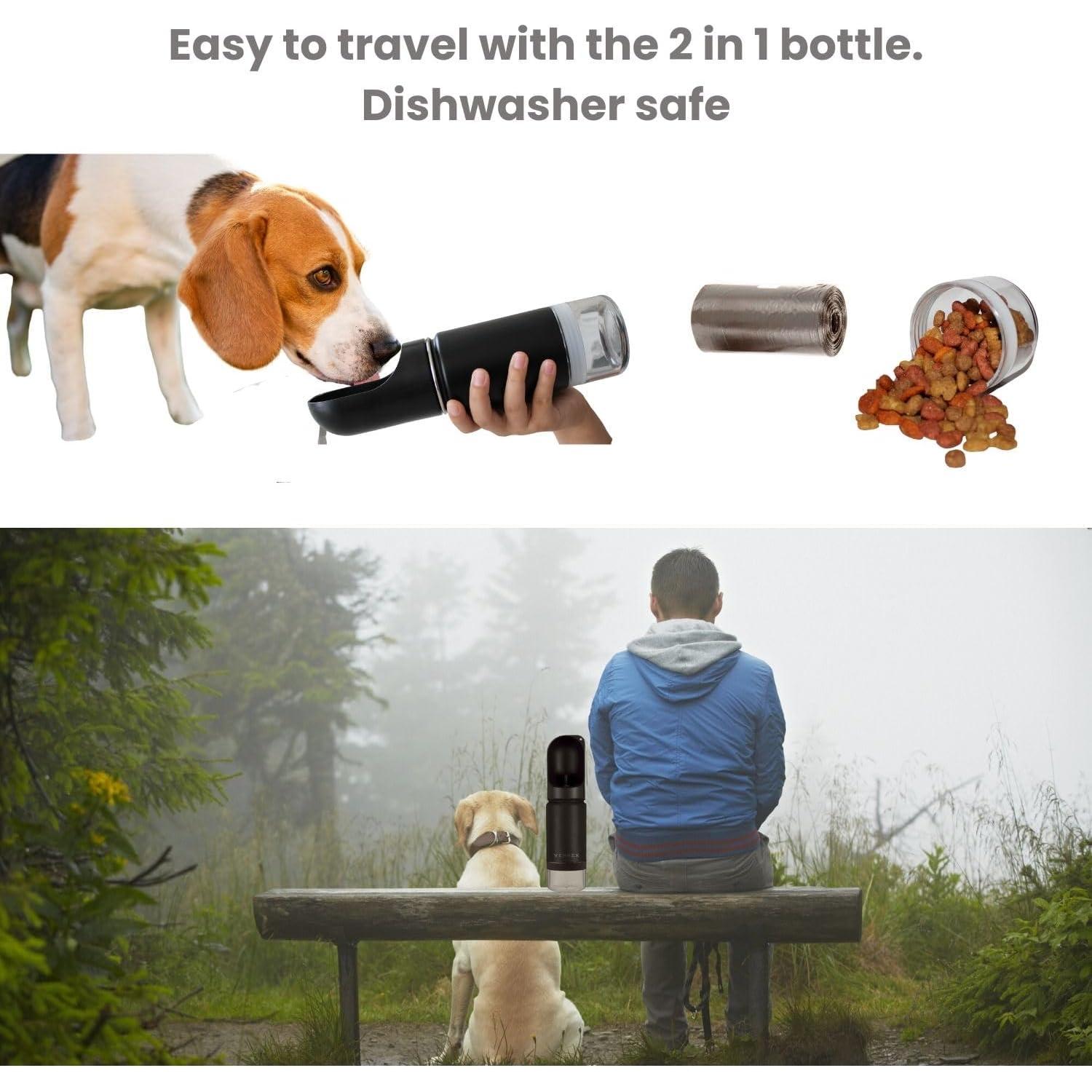 Botella de Agua para Perros VENNEX 414ML Acero Inoxidable