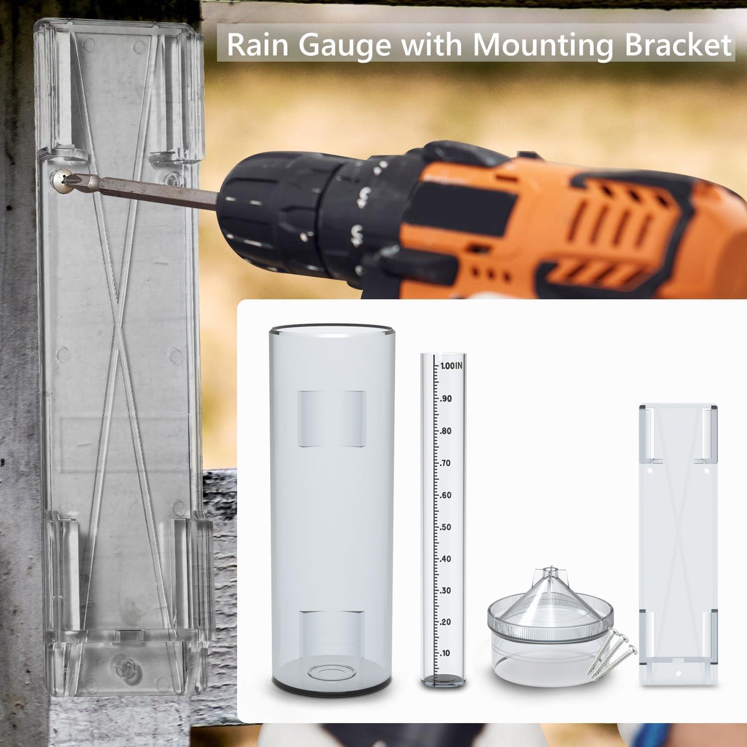 Pluviómetro Profesional Emphira 0.254 cm Resistente UV Exterior