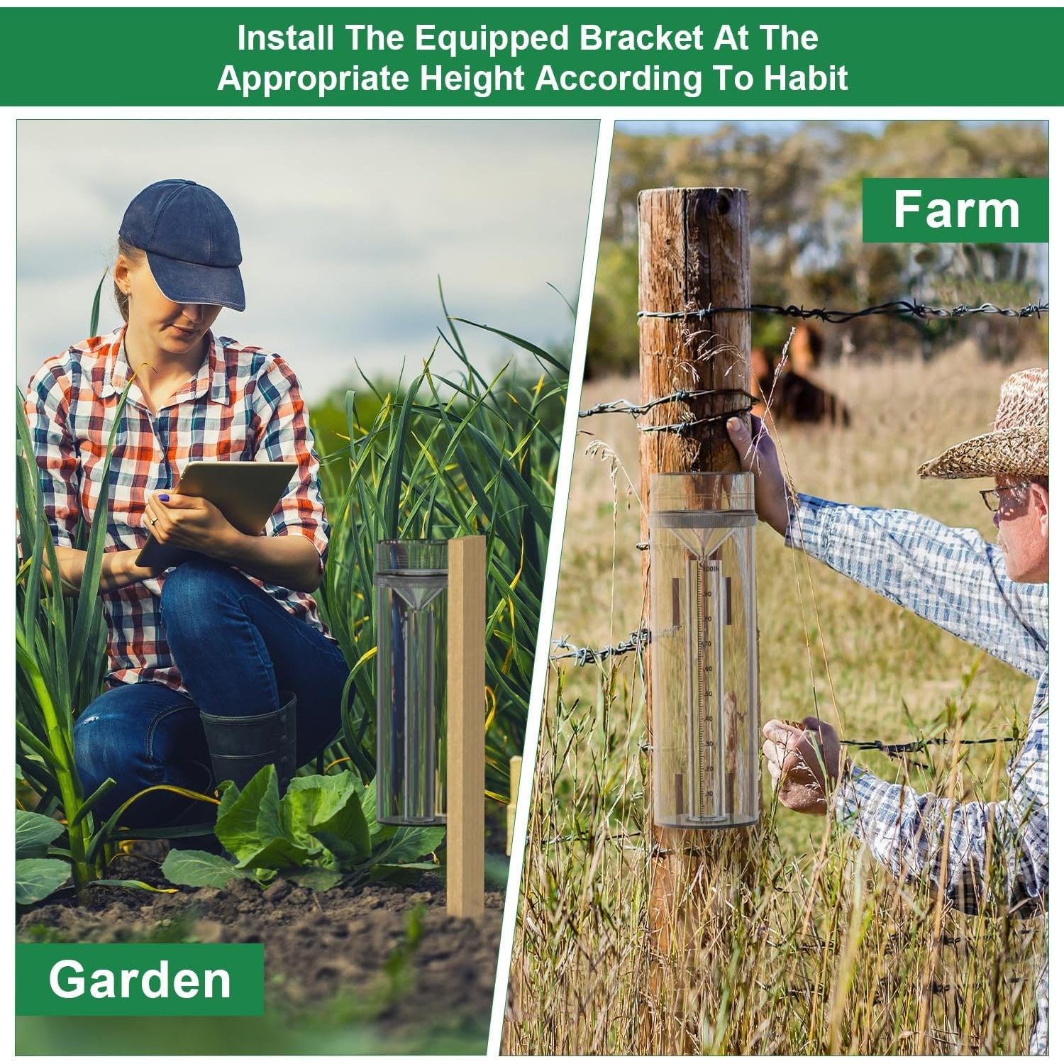 Pluviómetro Exterior Zylaer 0.01 mm Preciso con Soporte