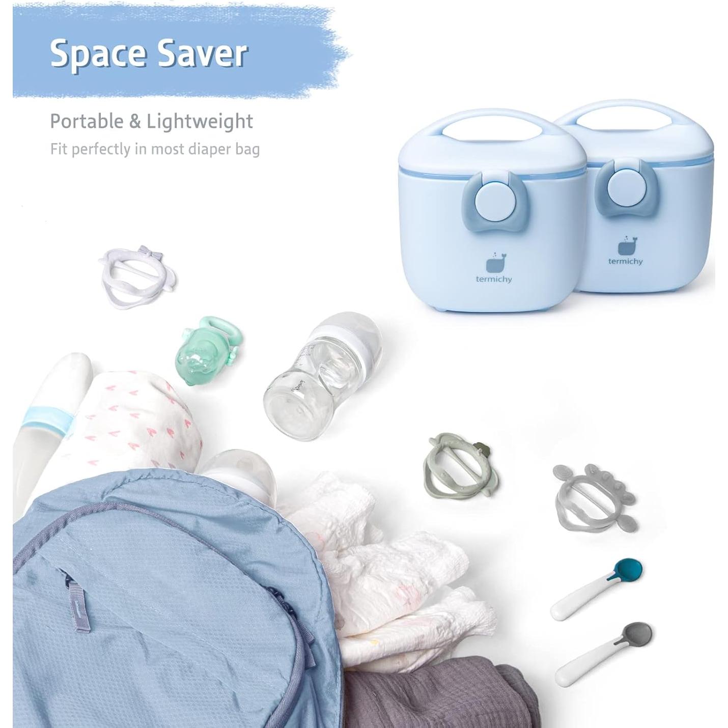 Dispensador de Fórmula para Bebés Termichy 500ml Azul Claro