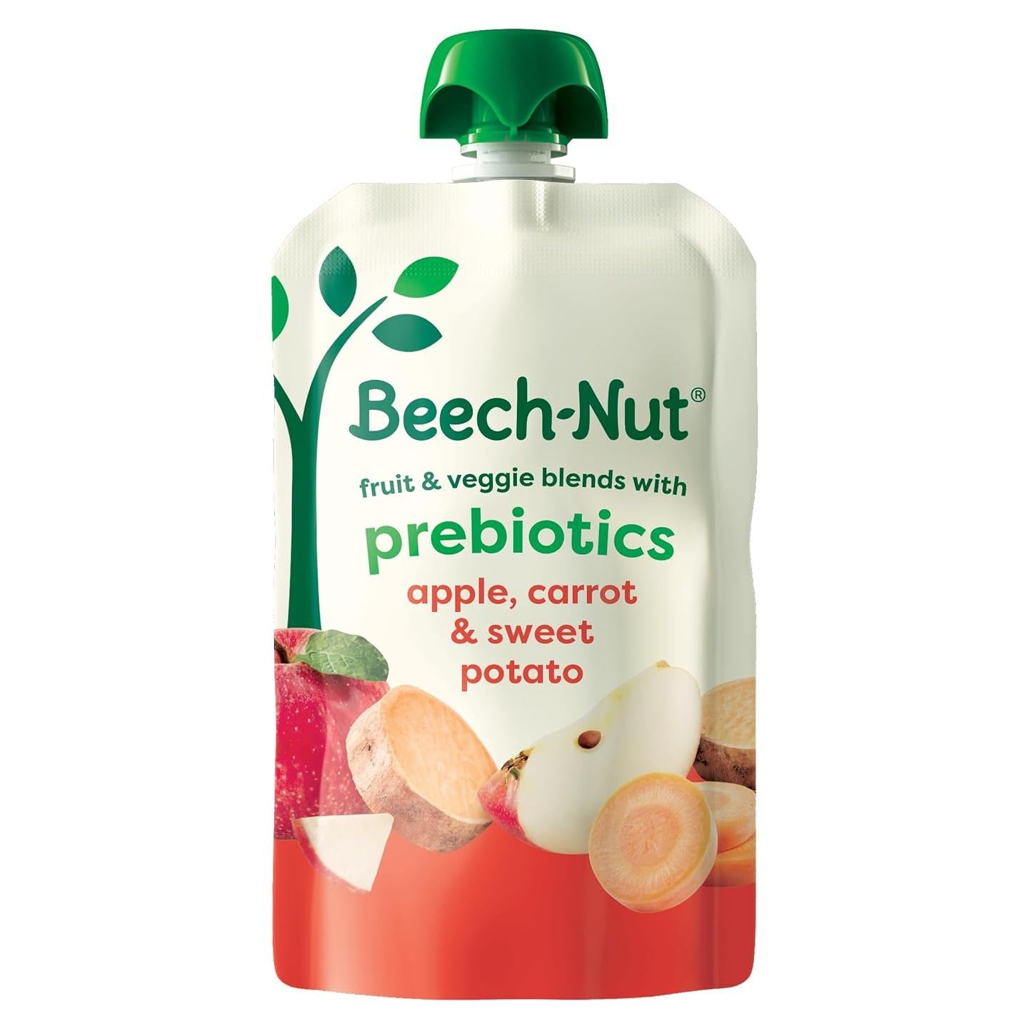 Beech-Nut Comida para Bebés 12 Bolsitas Zanahoria Manzana Batata