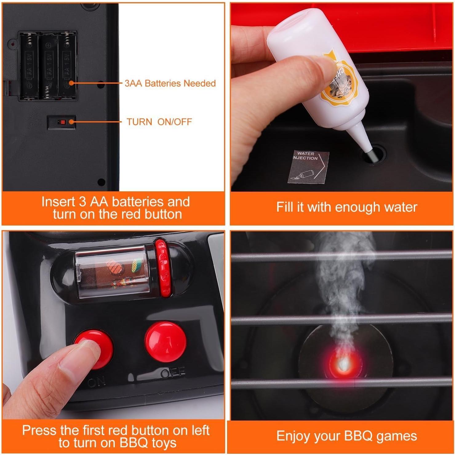 Juego de Cocina Parrilla para Niños ZHIBO con Sonido y Luz