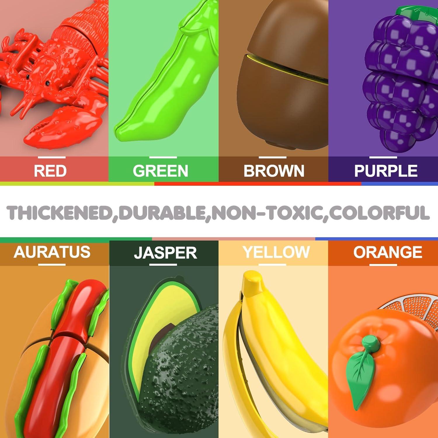 Juego de Comida de Corte 94 Pcs JASNKKONT para Niños