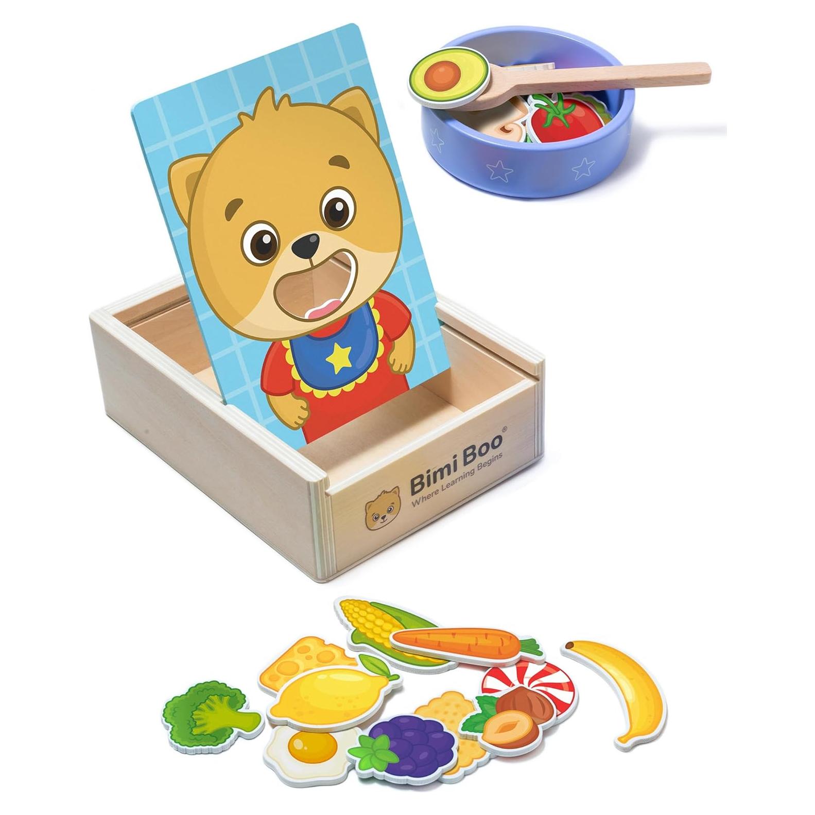 Juguete de Alimentación de Madera Bimi Boo - Montessori 27 Alimentos