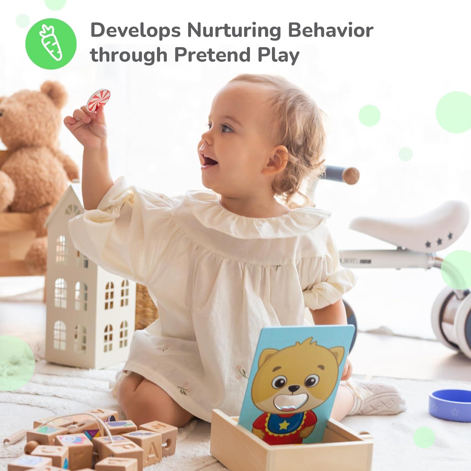 Juguete de Alimentación de Madera Bimi Boo - Montessori 27 Alimentos