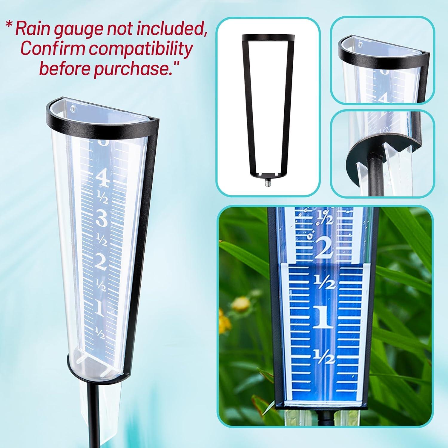 Soporte para Pluviómetro AQKILO 00850A3, Altura Ajustable 27-91 cm