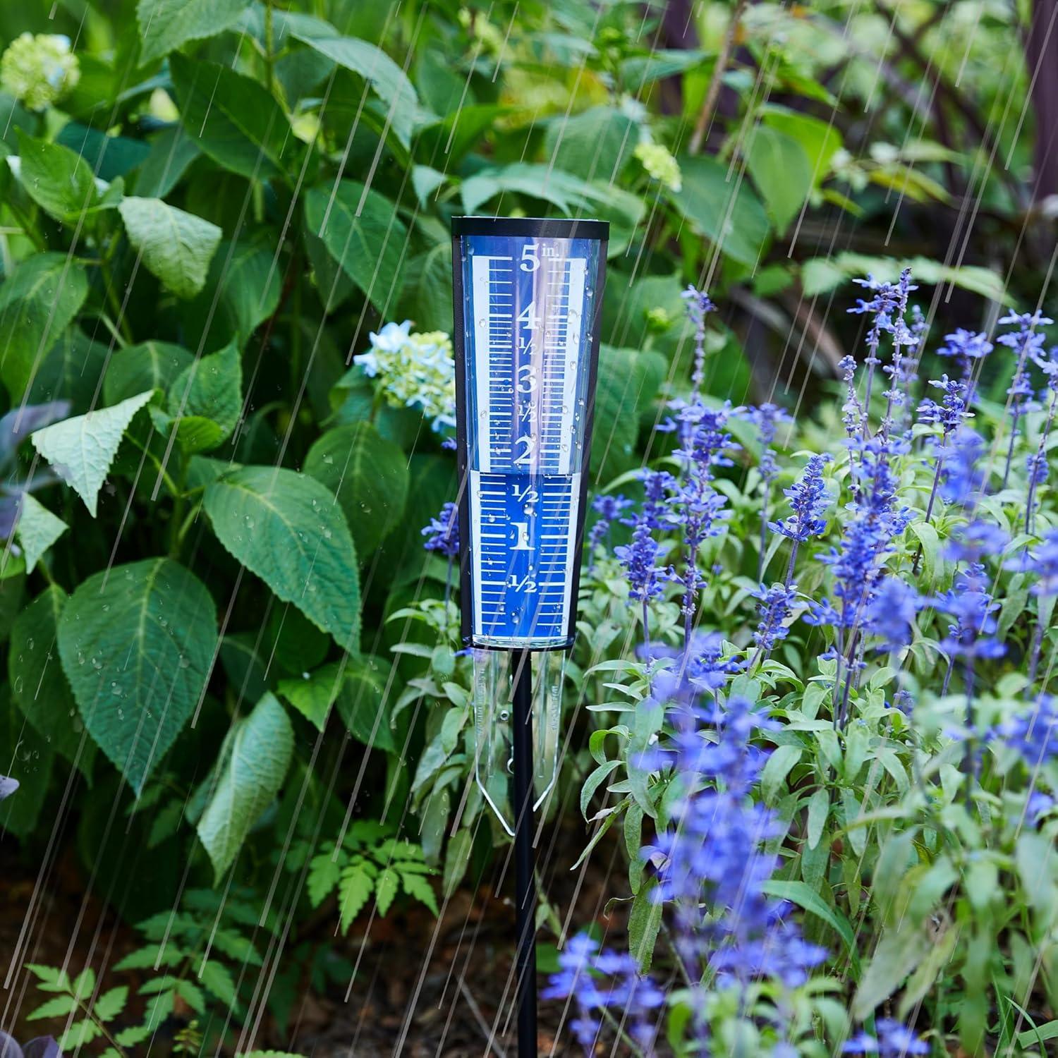 Soporte para Pluviómetro AQKILO 00850A3, Altura Ajustable 27-91 cm