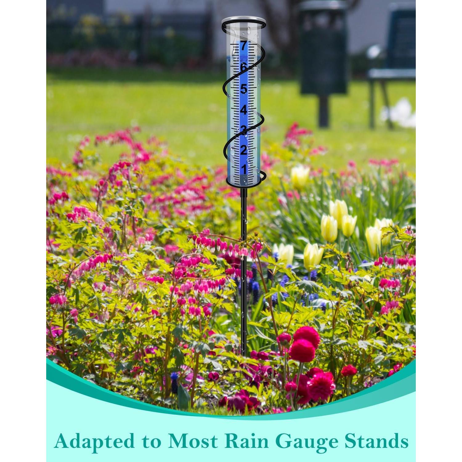 Medidor de Lluvia PACETAP 17.78 cm con Soporte Acero Inoxidable