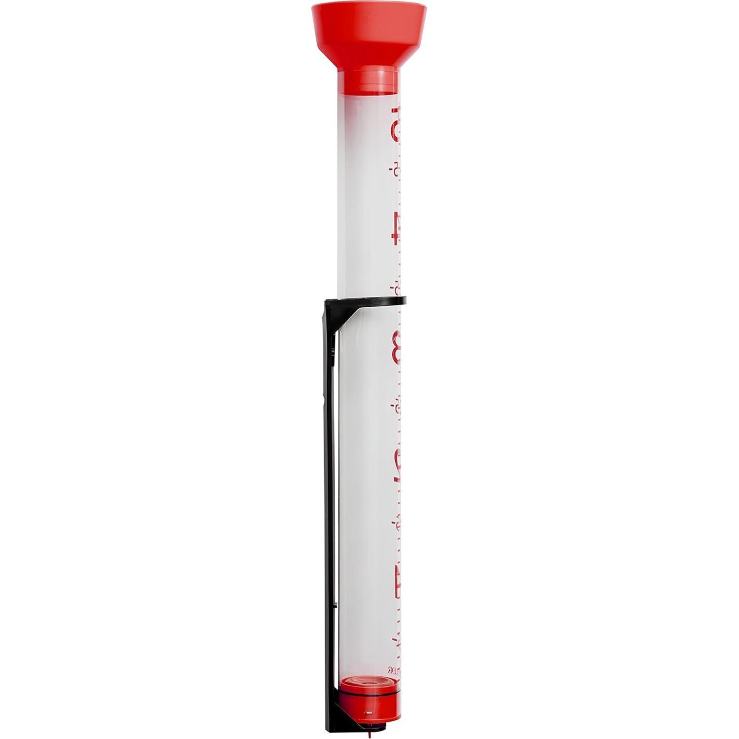 Medidor de Lluvia Jumbo Jr Taylor 63.5 cm Rojo con Soporte