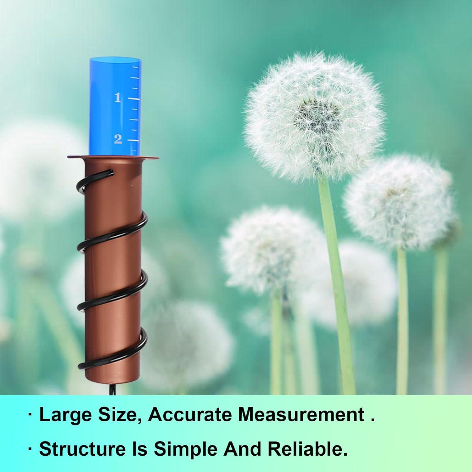 Medidor de lluvia PoJuzile 42 cm a prueba de congelación para jardín