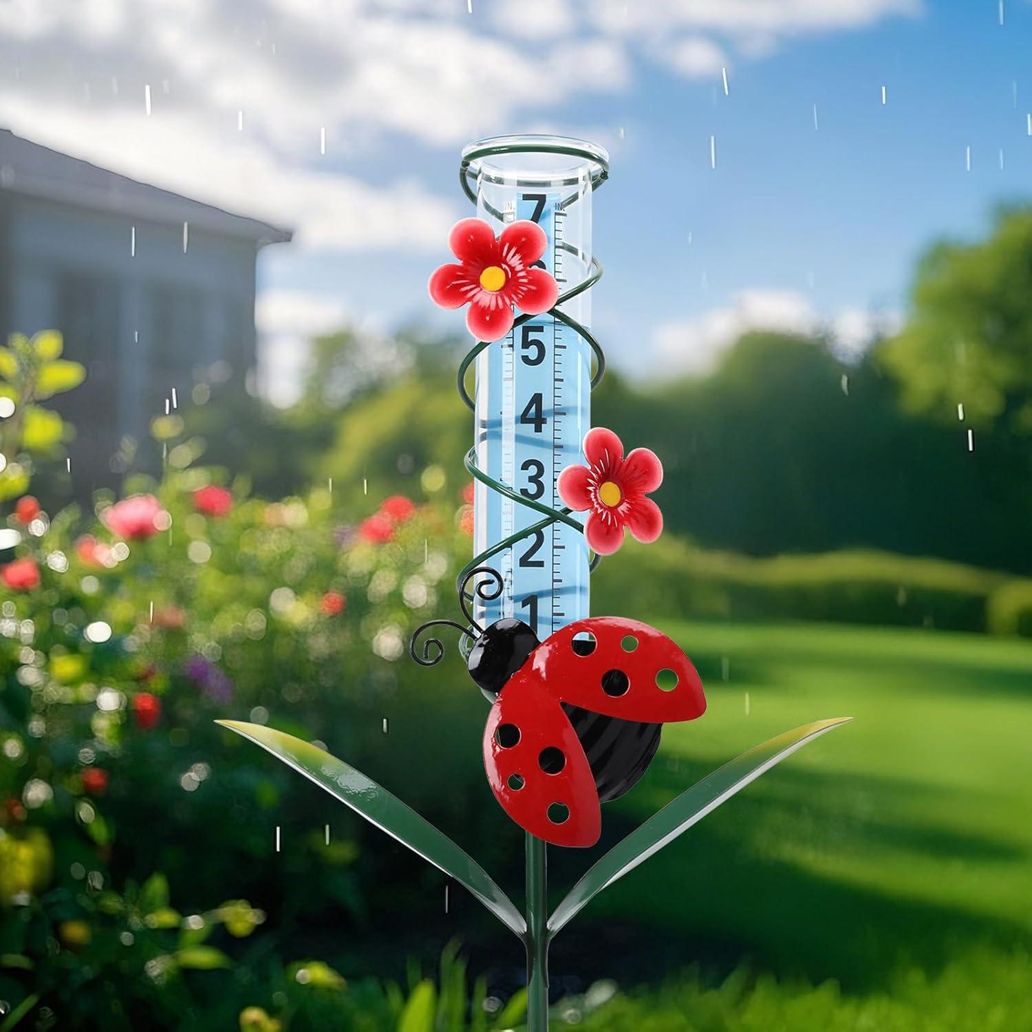 Medidor de Lluvia Decorativo WONDER GARDEN 88.9 cm Rojo