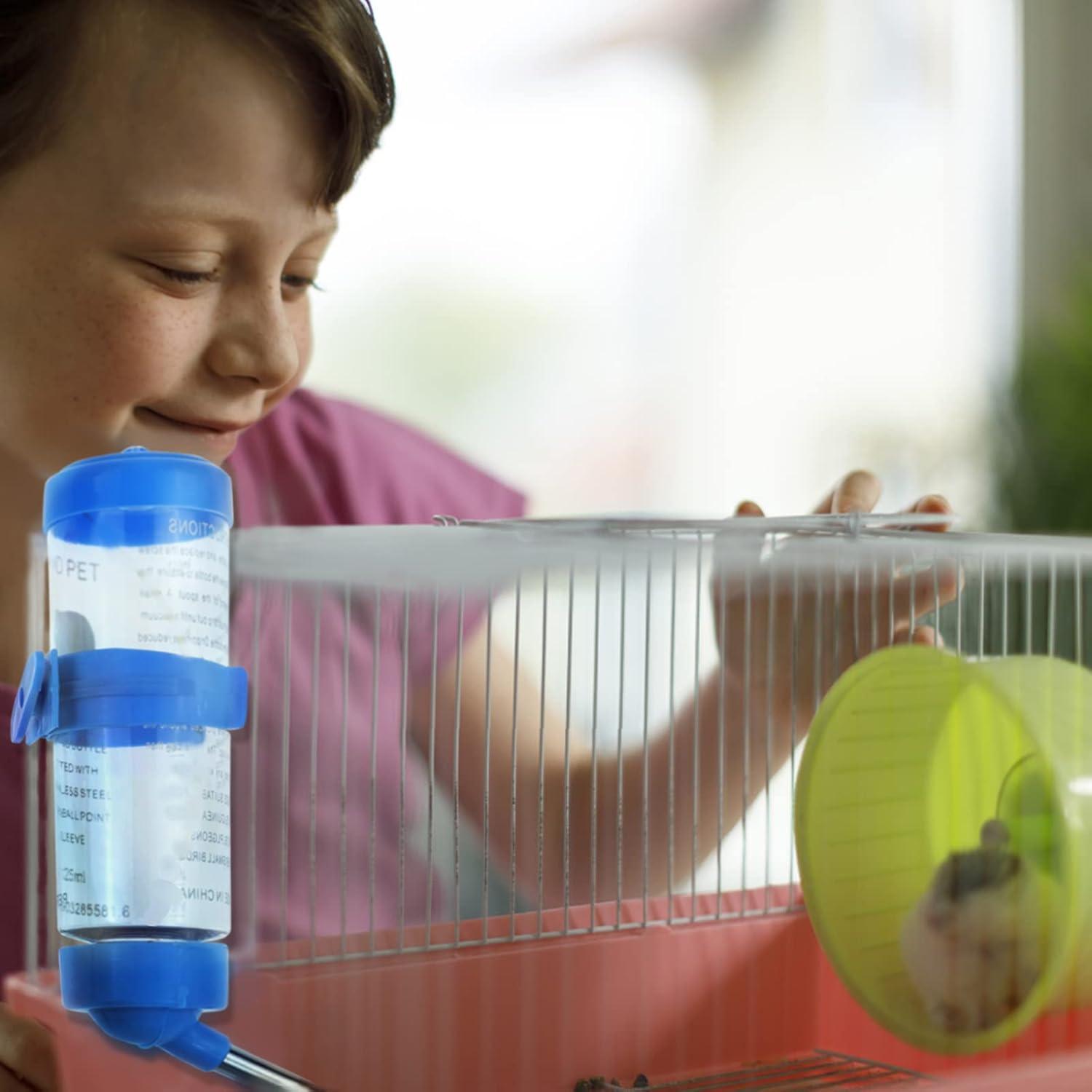 Pack 3 Botellas de Agua Colgantes BLLREMIPSUR 125 ml para Hámsters