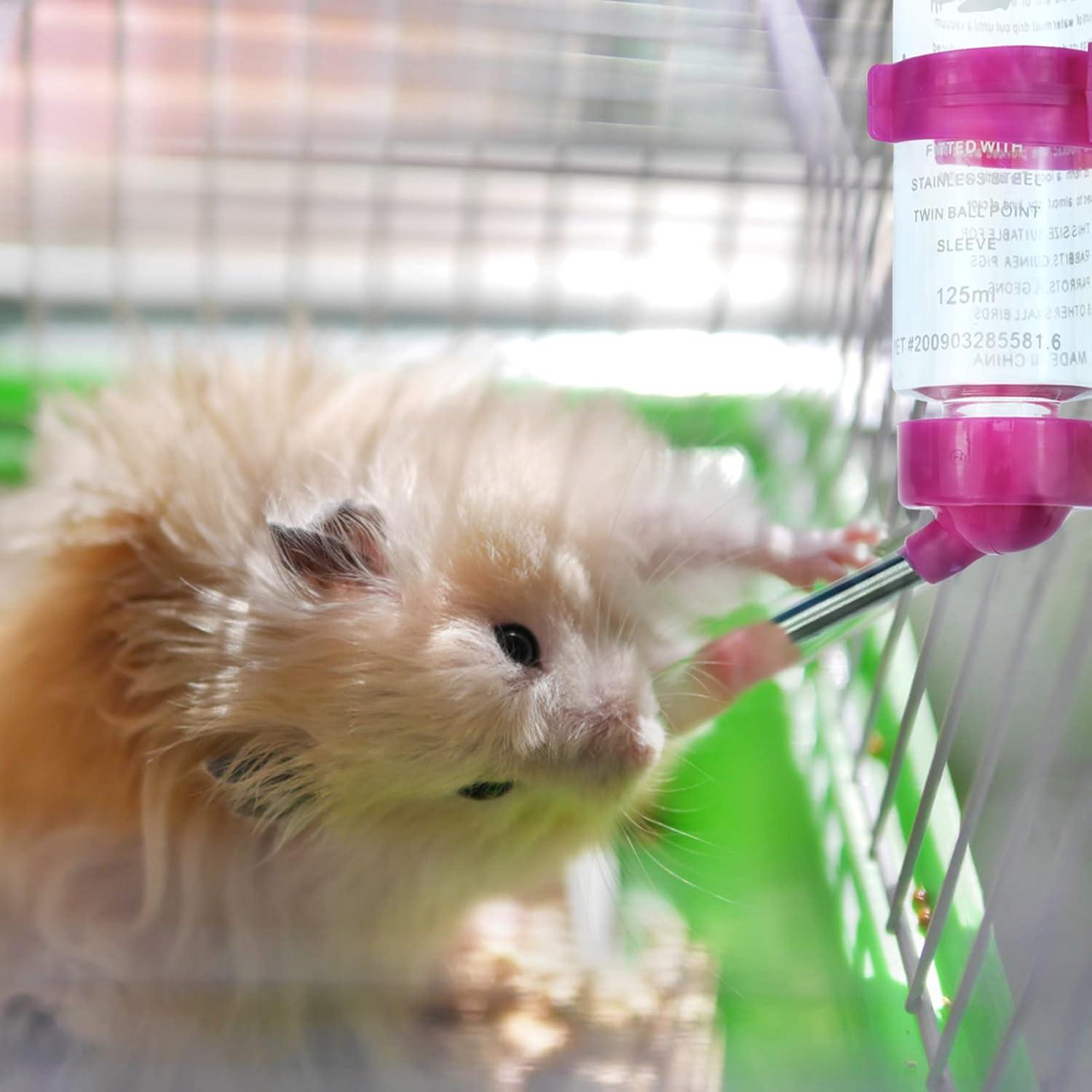 Pack 3 Botellas de Agua Colgantes BLLREMIPSUR 125 ml para Hámsters