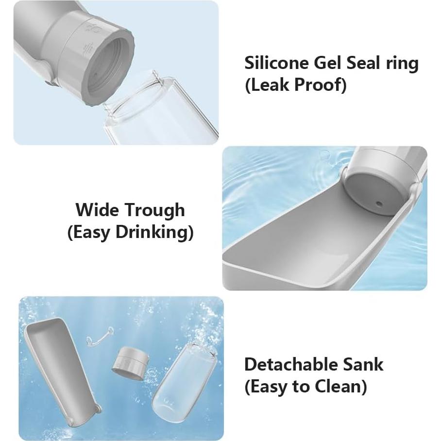 Botella de Agua para Perros PawSailor 19 OZ a Prueba de Fugas