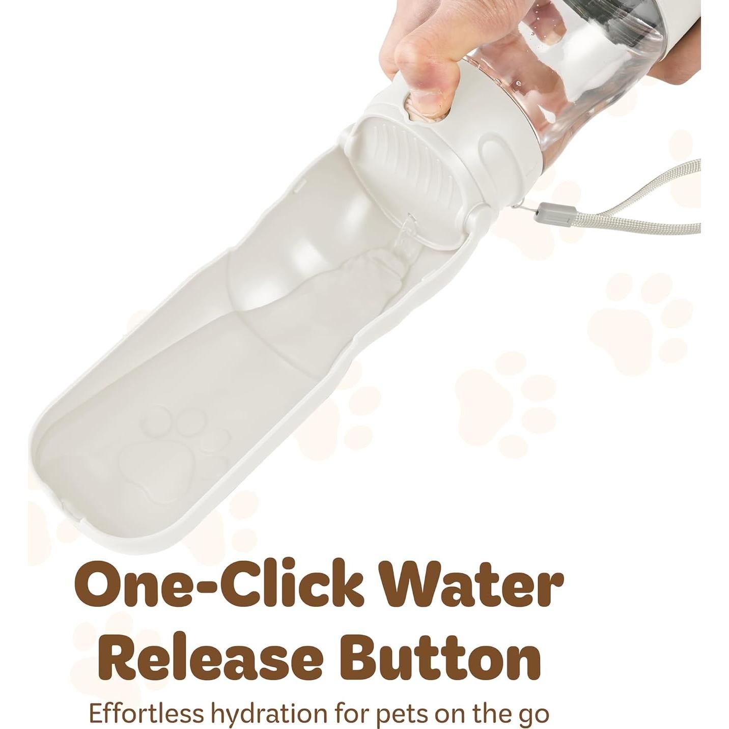 Dispensador 2 en 1 de Agua y Comida para Mascotas Desired Things - Blanco