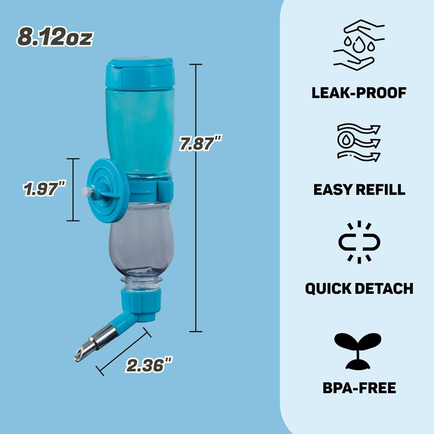 Botella de Agua a Prueba de Fugas Birds Day 230 ml Azul
