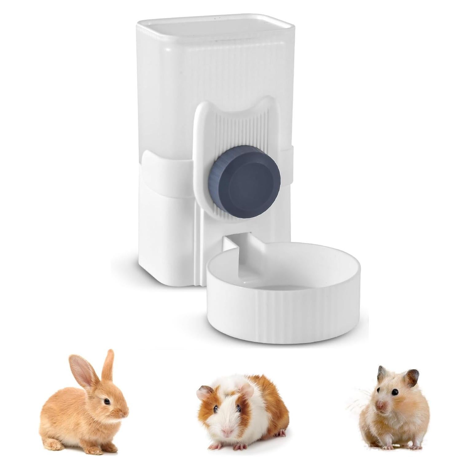 Botella de Agua Colgante para Conejos GLYVIAN 975ml Gris