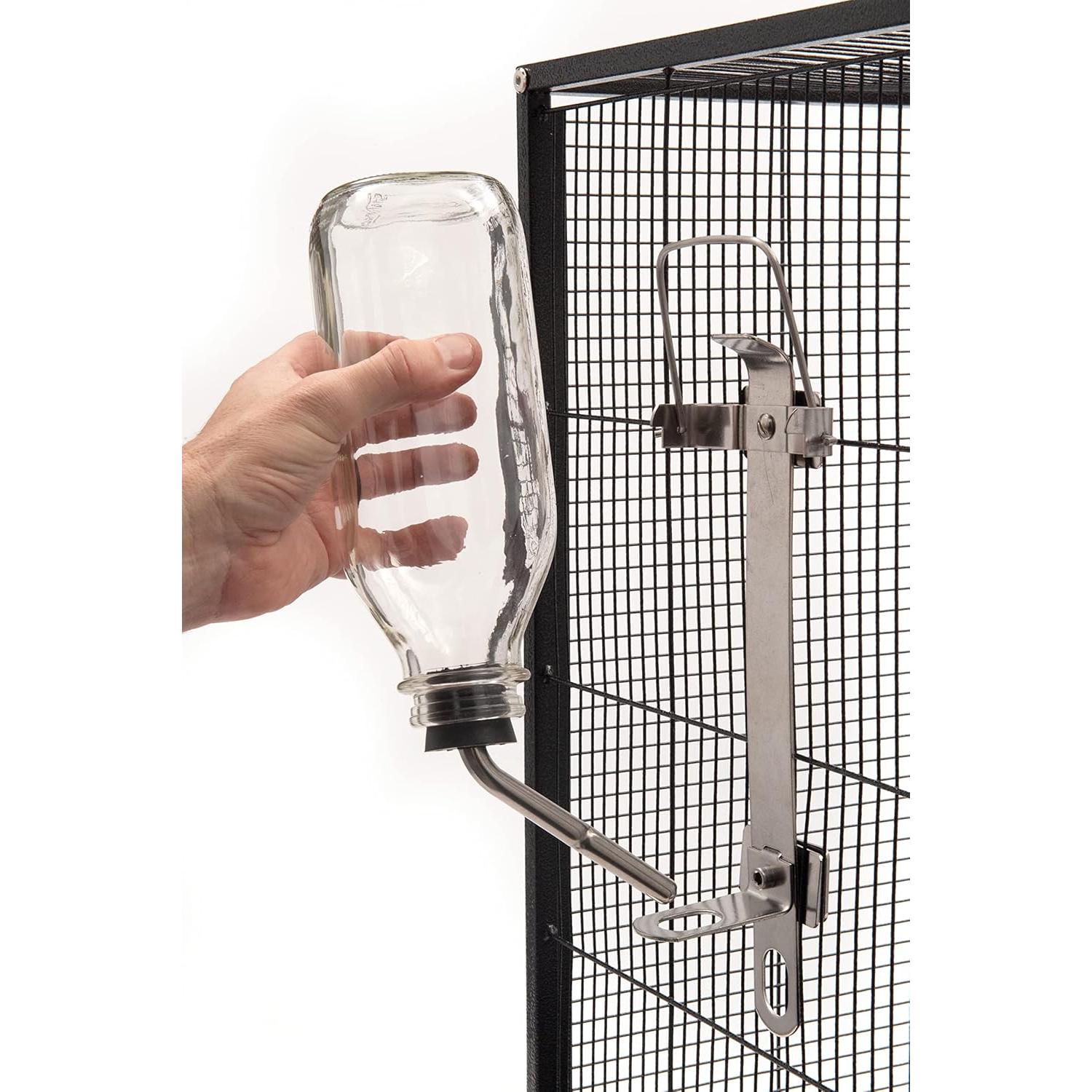 Botella de Agua de Vidrio Lixit 32oz para Aves y Mascotas