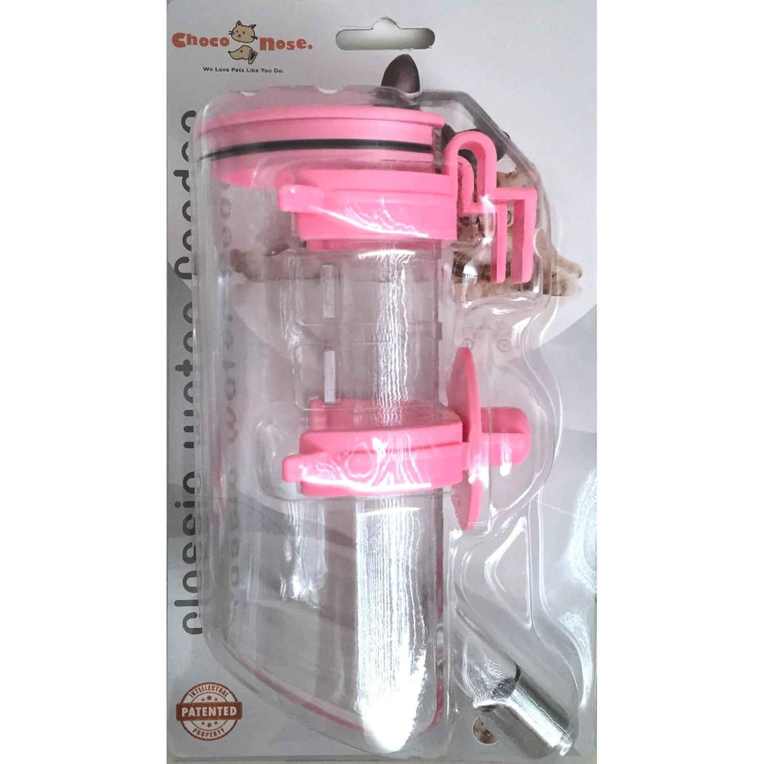 Botella de Agua Choco Nose 0.39 L Rosa para Mascotas