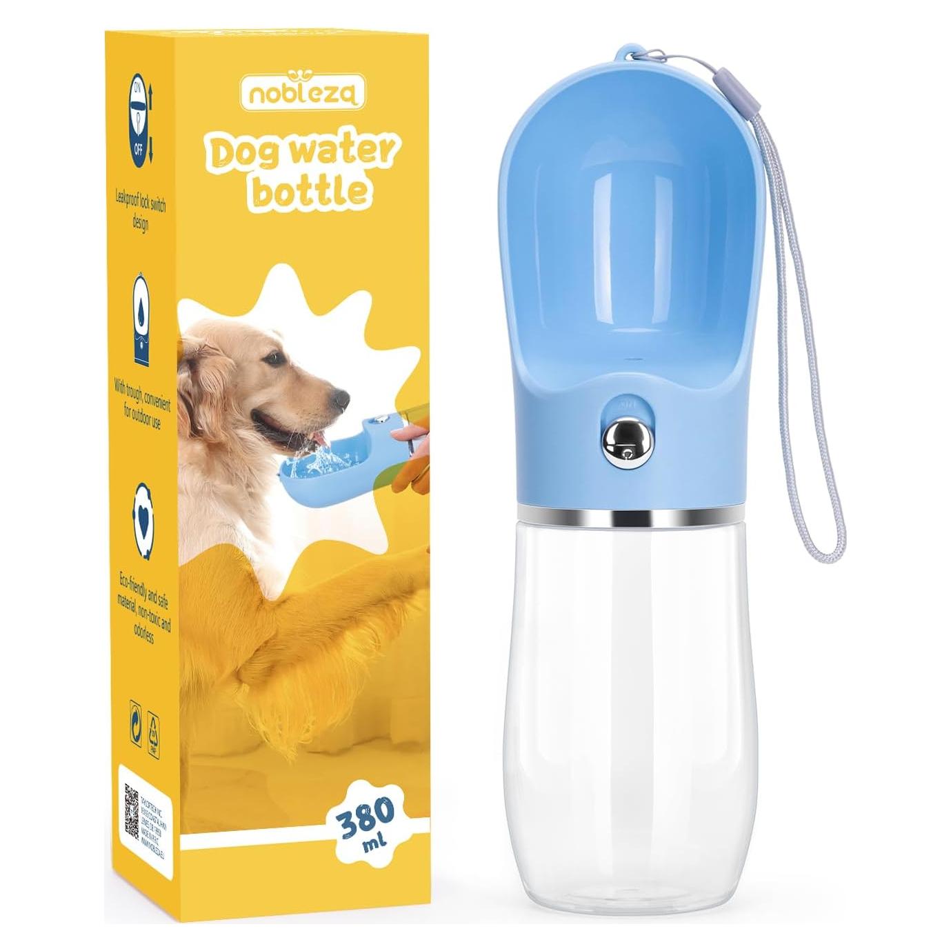 Botella de Agua para Perros Nobleza 0.38L a Prueba de Fugas