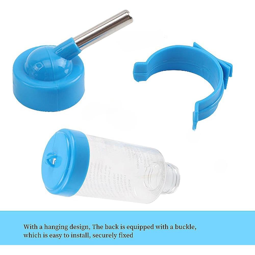 2 Botellas de Agua Colgantes para Mascotas WHZAZGW 125 ML