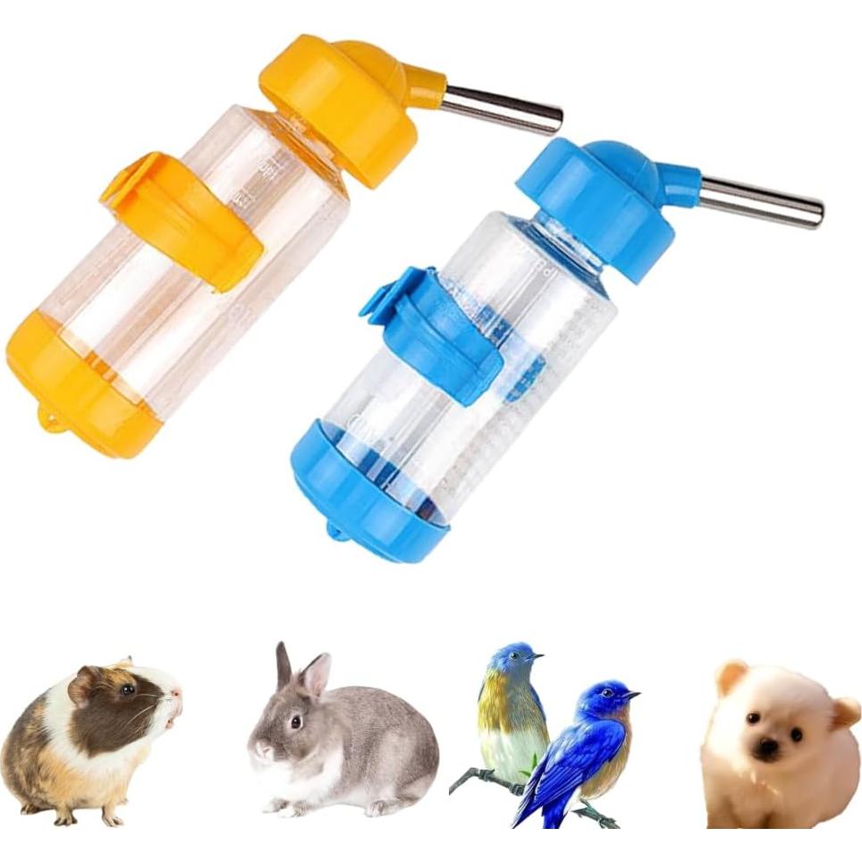2 Botellas de Agua Colgantes para Mascotas WHZAZGW 125 ML