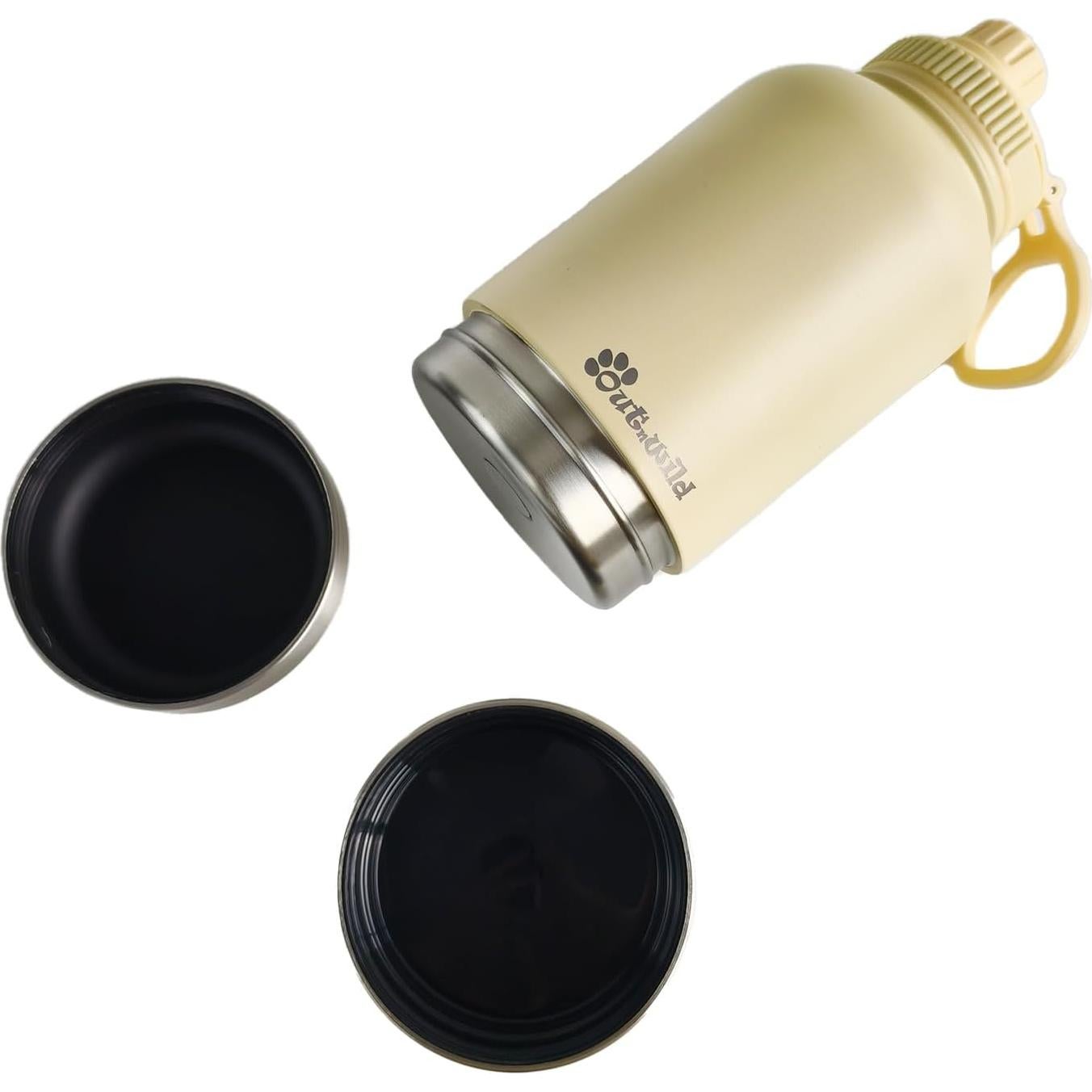 Botella de Agua Aislada para Perros Out 'N Wild 0.95L Beige