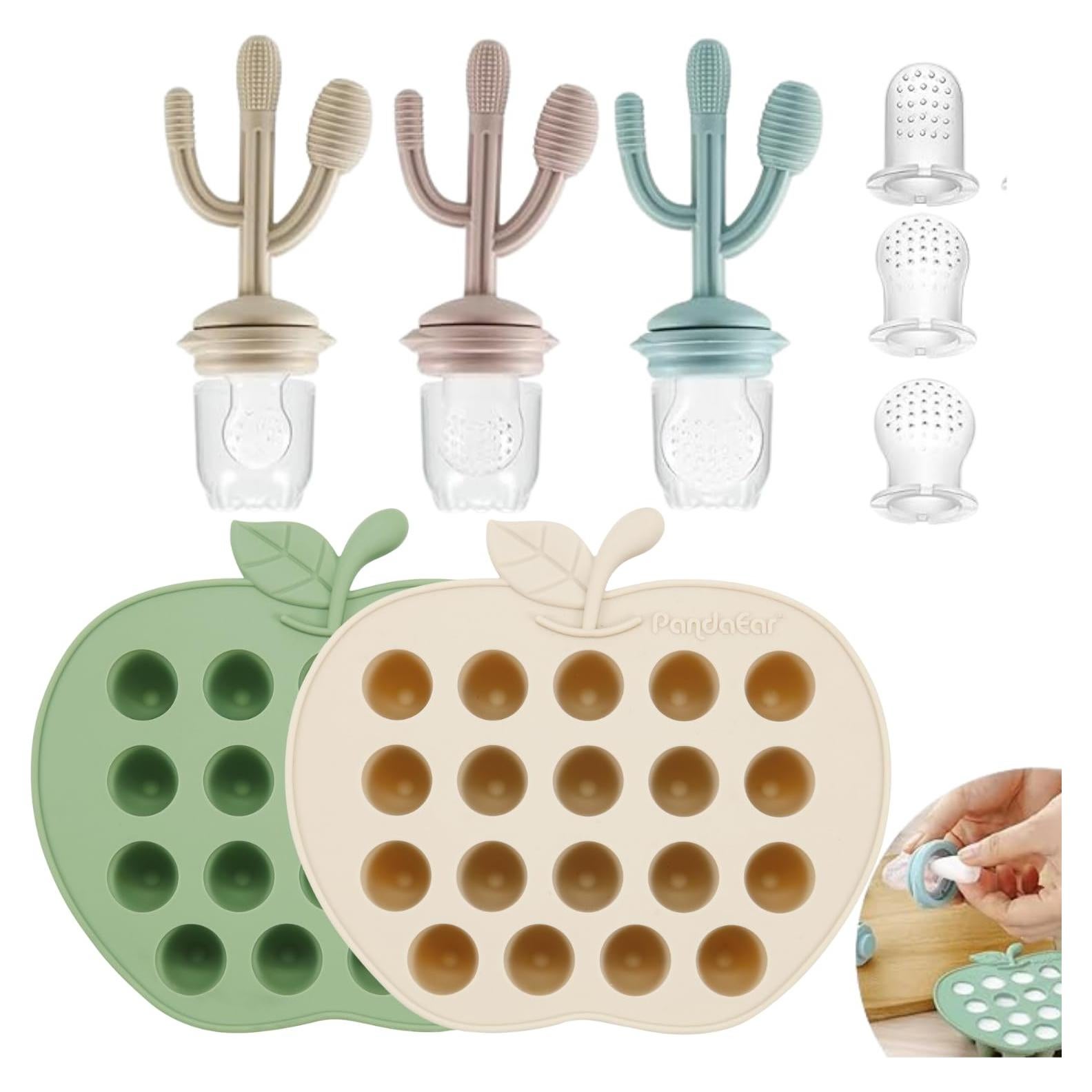 Moldes de Paletas y Chupete Alimentador PandaEar - 2 Paquetes