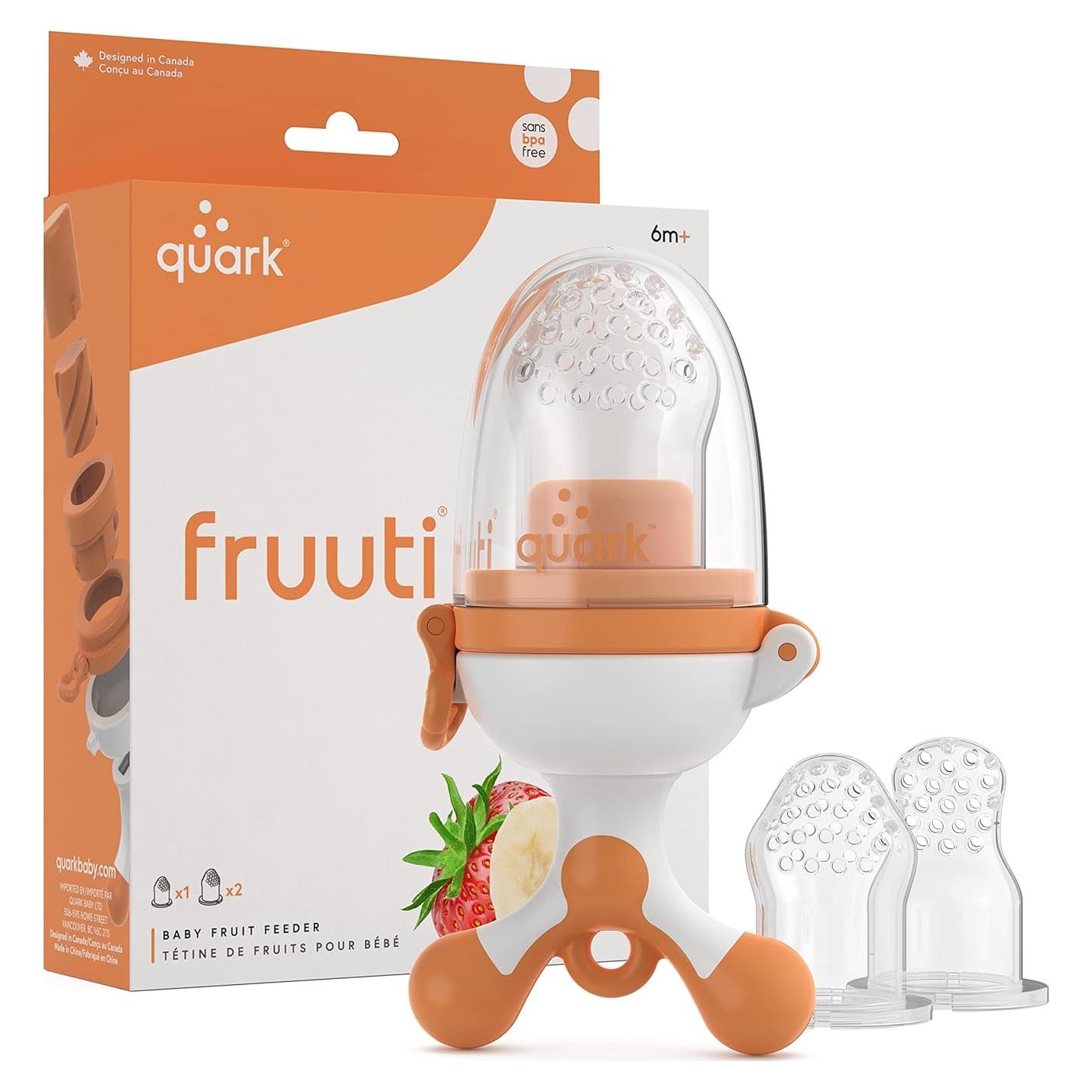 Alimentador de Frutas para Bebés Fruuti Quark - Silicona Segura