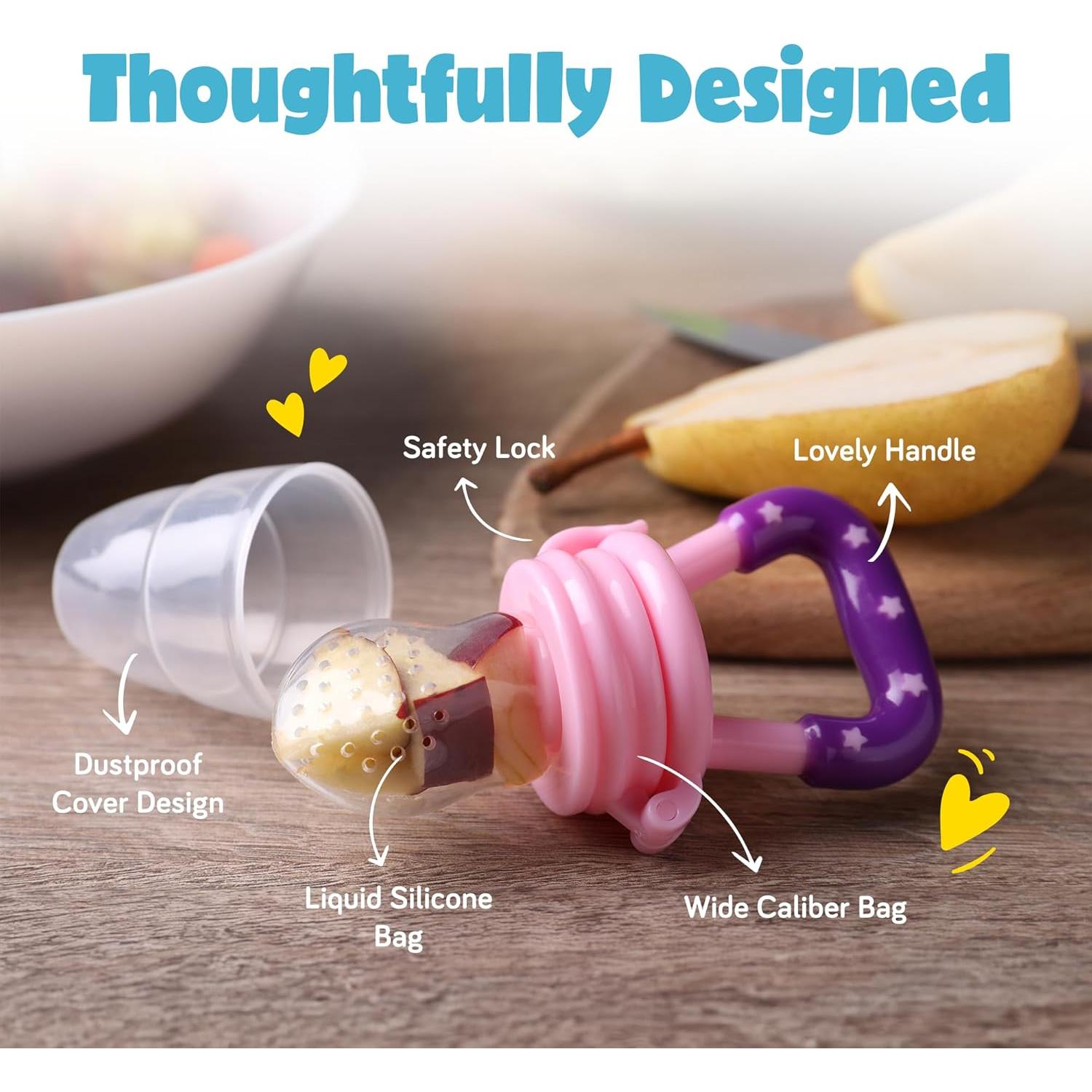 Extractor de Frutas para Bebés Ashtonbee - Silicona Grado Alimenticio