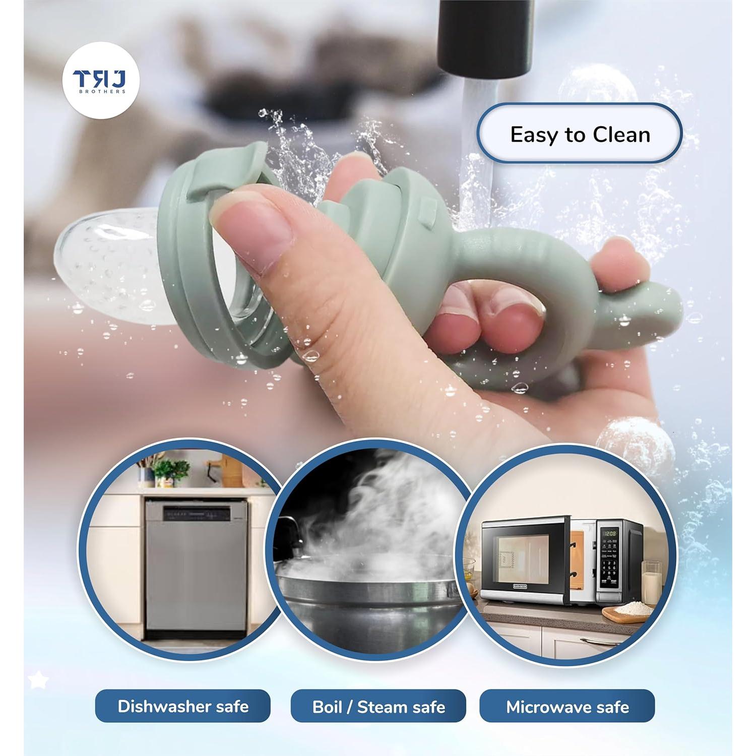 Chupete Alimentador de Frutas TRJ Brothers 2 Pcs - Silicona Segura