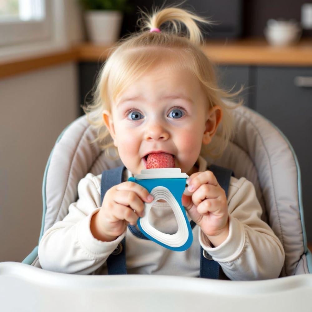 Alimentador de Frutas y Purés Lulyboo 3 Etapas Silicona BPA Libre