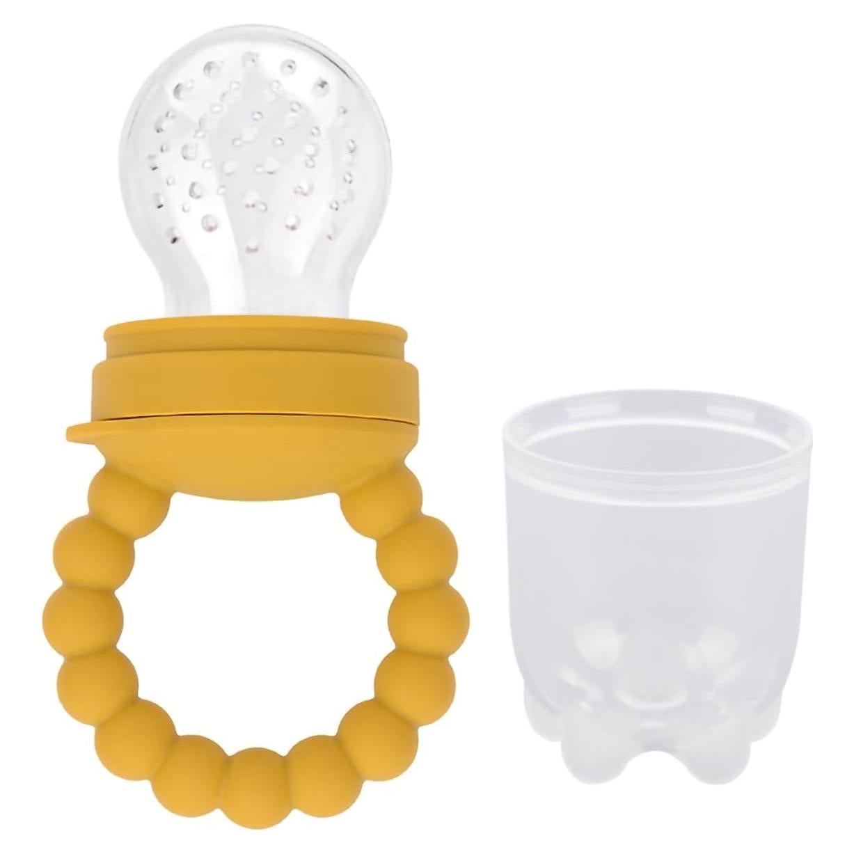 Chupete de Alimentación de Frutas para Bebés Silicona Amarillo