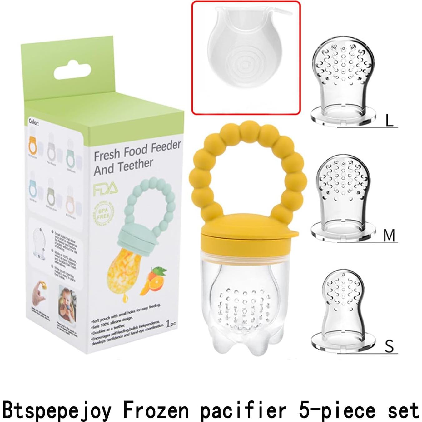 Chupete de Alimentación de Frutas para Bebés Silicona Amarillo