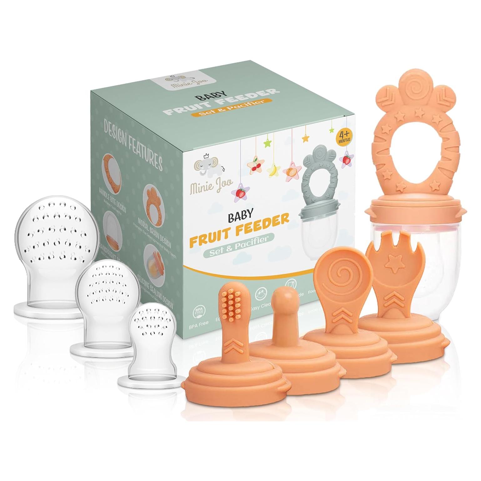 Alimentador de Silicona Minie Joo para Bebés - Antiahogo 9 Piezas