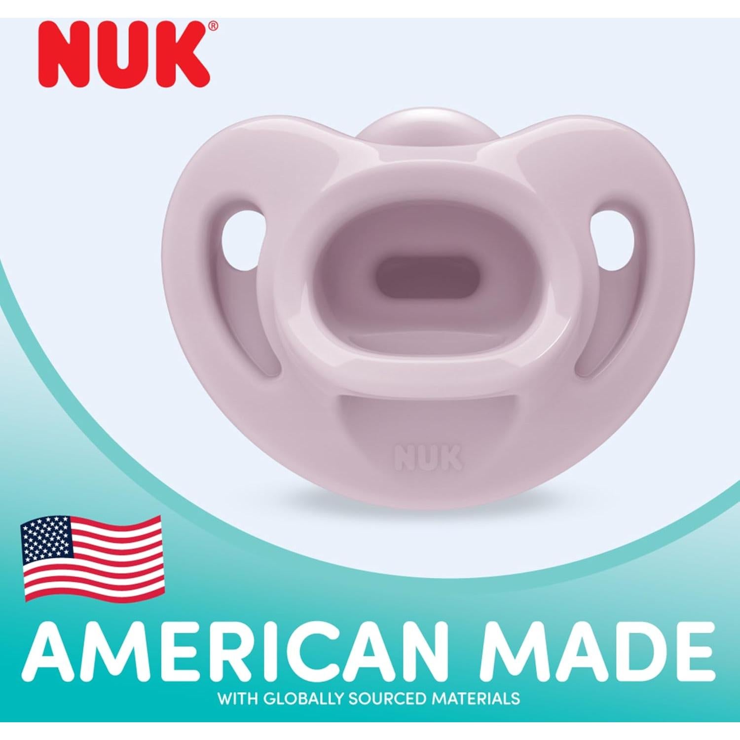 Chupetes Ortodónticos NUK 100% Silicona 0-6 Meses Pack 5