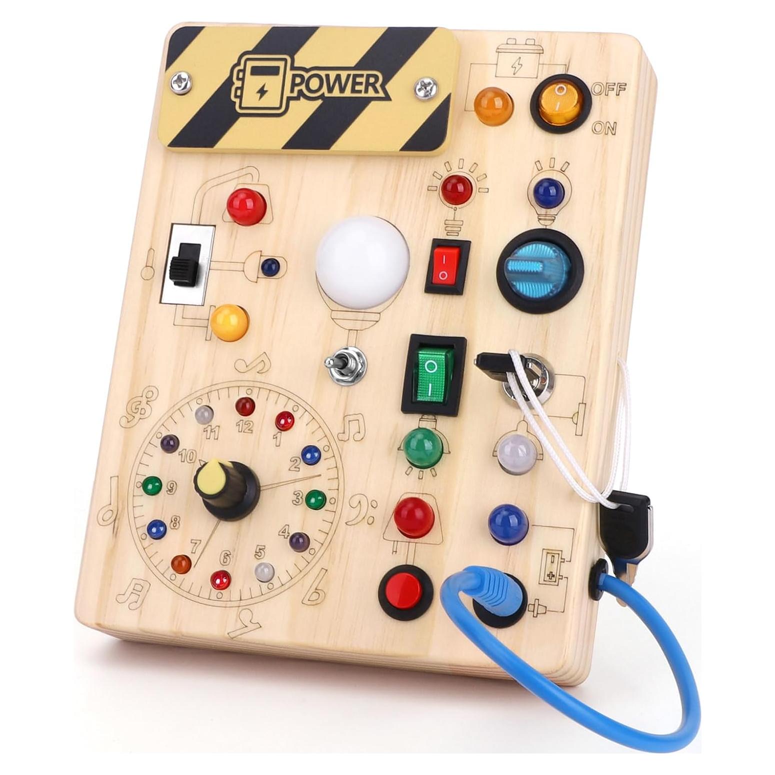 Tablero Ocupado Reloj de Alarma Montessori 10x20 cm para Niños