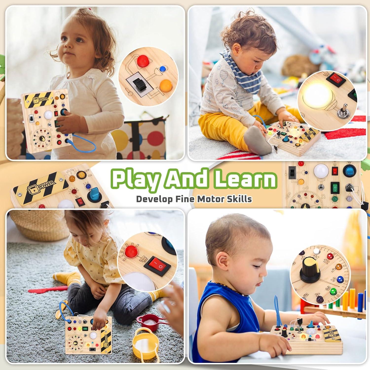 Tablero Ocupado Reloj de Alarma Montessori 10x20 cm para Niños